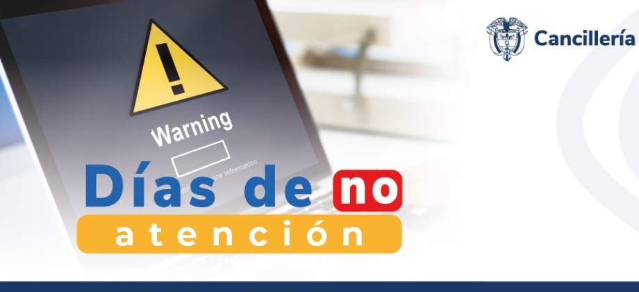 Embajada de Colombia en Jamaica y su sección consular no tendrán atención al público el 1 de mayo de 2024